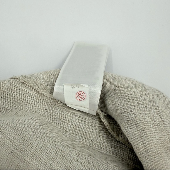 Athleta Retreat Linen High Rise Wide Leg Pant in Natural Undyed Size 3X NEW - Picture 7 of 13